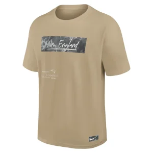 New england patriots nike statement max90 t shirt tan Multi M