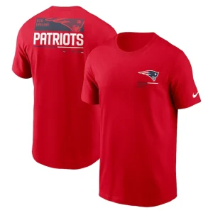 New england patriots nike team incline t shirt Red