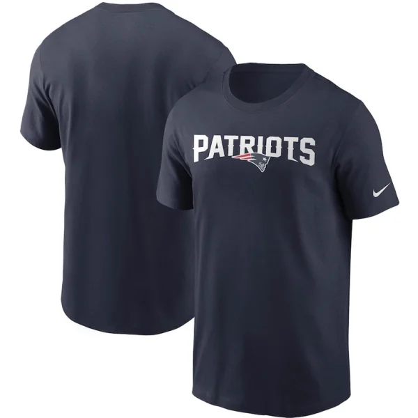 New england patriots nike team wordmark t shirt Navy