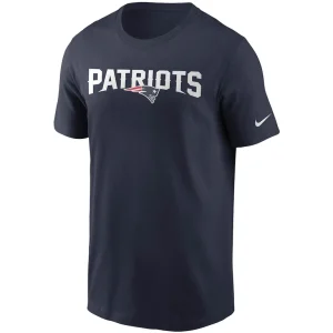 New england patriots nike team wordmark t shirt Navy M