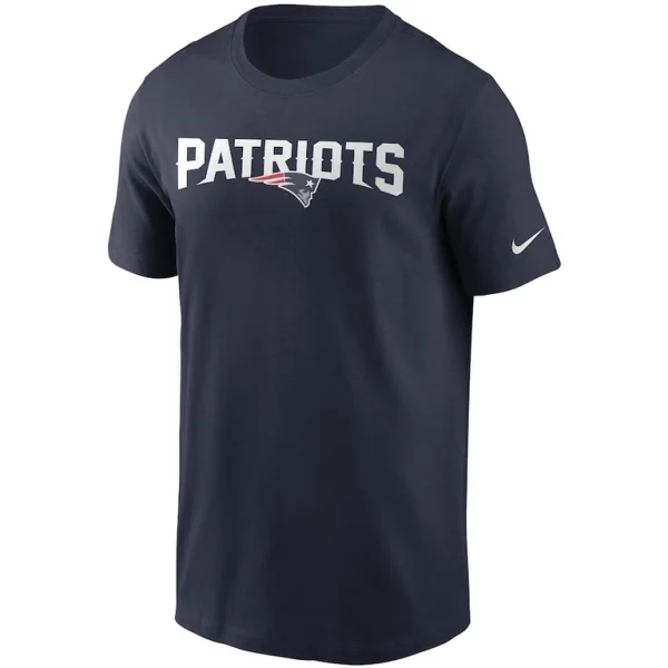 New england patriots nike team wordmark t shirt Navy M