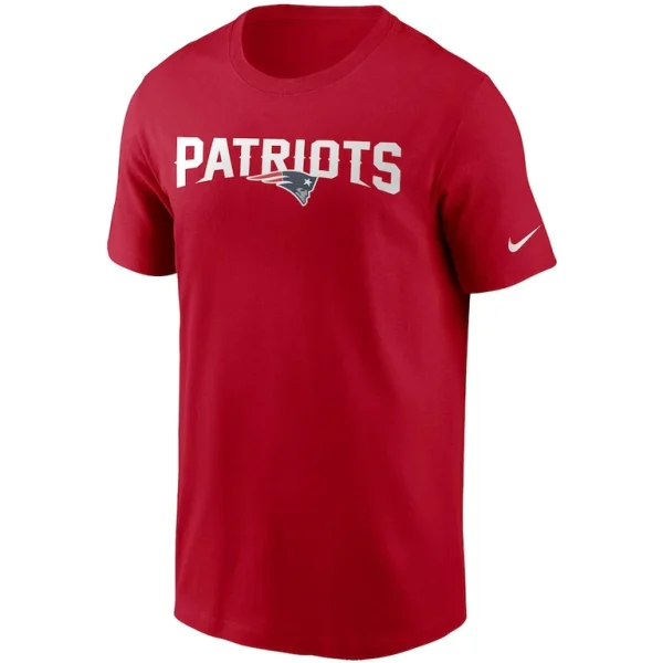 New england patriots nike team wordmark t shirt Red M