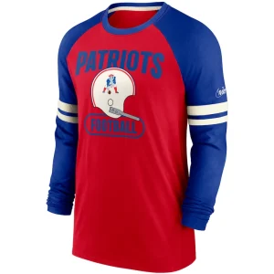New england patriots nike throwback raglan long sleeve t shirt Redroyal M