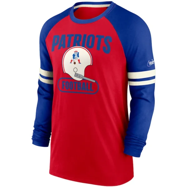 New england patriots nike throwback raglan long sleeve t shirt Redroyal M