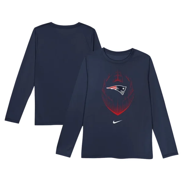 New england patriots nike toddler legend icon long sleeve t shirt Navy