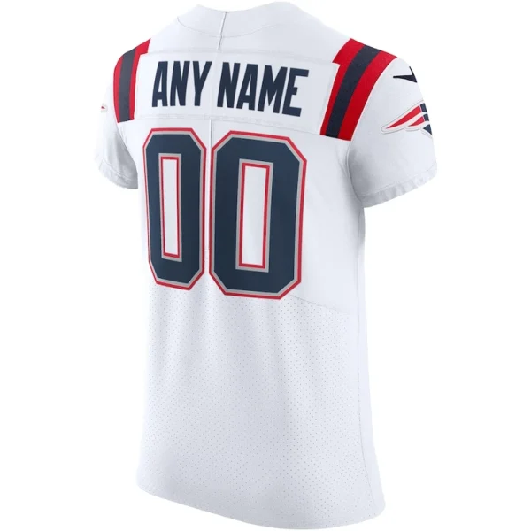 New england patriots nike vapor elite custom jersey White 48
