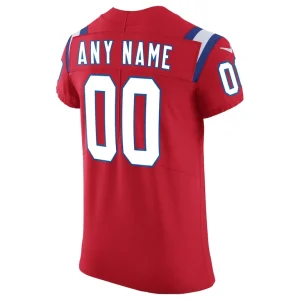 New england patriots nike vapor untouchable custom elite jersey Red 48