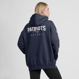 New england patriots nike womens 2023 sideline club fleece pullover hoodie Navy XL