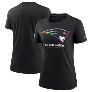 New england patriots nike womens 2024 nfl crucial catch tri blend t shirt Black