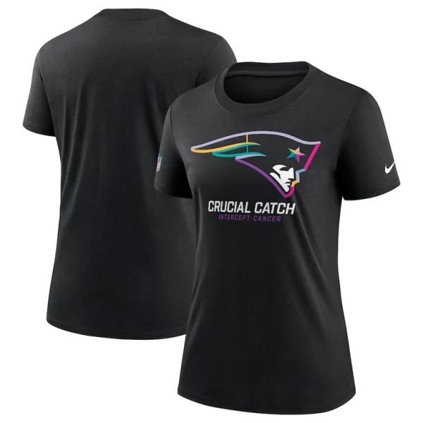 New england patriots nike womens 2024 nfl crucial catch tri blend t shirt Black