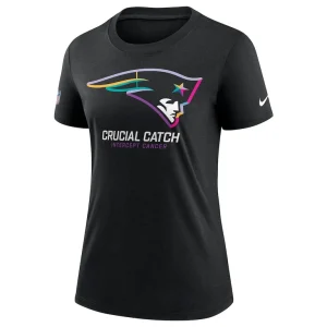 New england patriots nike womens 2024 nfl crucial catch tri blend t shirt Black S