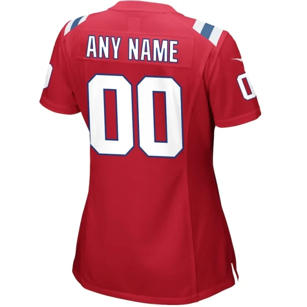 New england patriots nike womens alternate custom jersey Red L