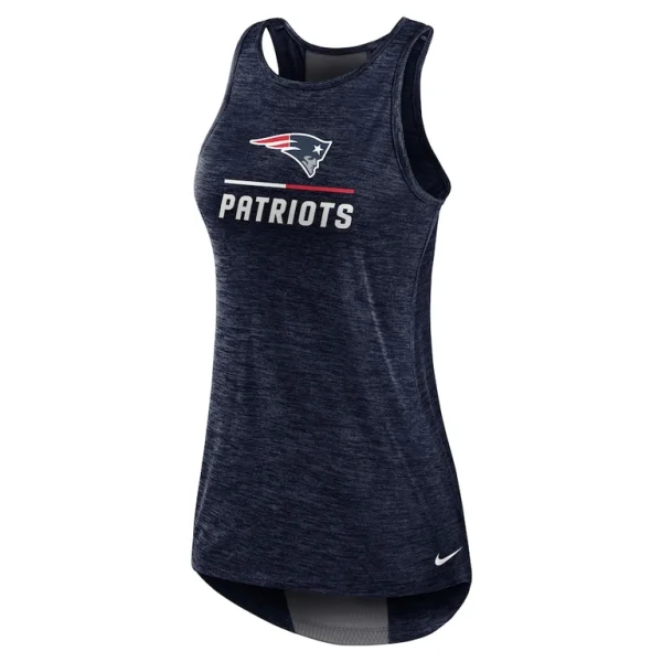 New england patriots nike womens high neck performance tank top Navy S