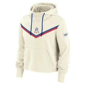 New england patriots nike womens historic performance pullover hoodie Cream S