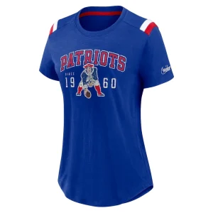 New england patriots nike womens historic slub fashion t shirt Heather royal S