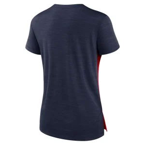 New england patriots nike womens impact exceed performance notch neck t shirt Rednavy M