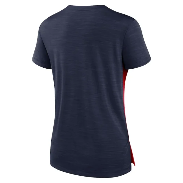 New england patriots nike womens impact exceed performance notch neck t shirt Rednavy M