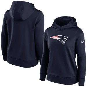 New england patriots nike womens lightweight performance hooded top Navy