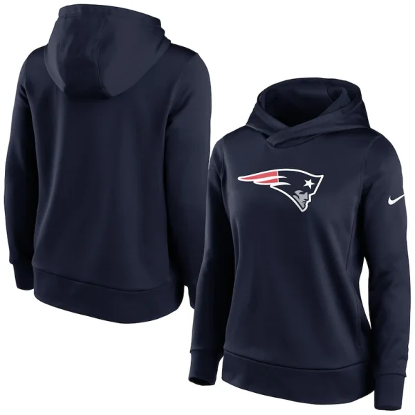 New england patriots nike womens lightweight performance hooded top Navy