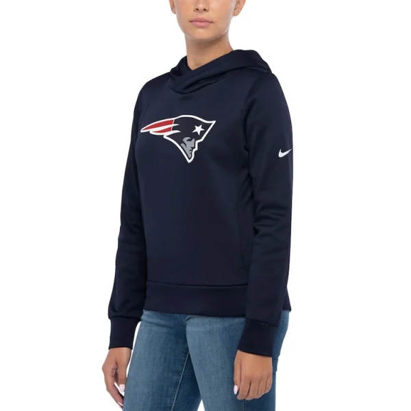 New england patriots nike womens lightweight performance hooded top Navy L