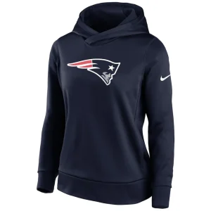 New england patriots nike womens lightweight performance hooded top Navy S