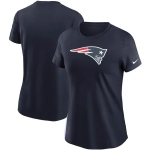 New england patriots nike womens logo essential t shirt Navy