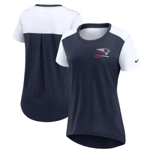 New england patriots nike womens performance fashion t shirt Navy
