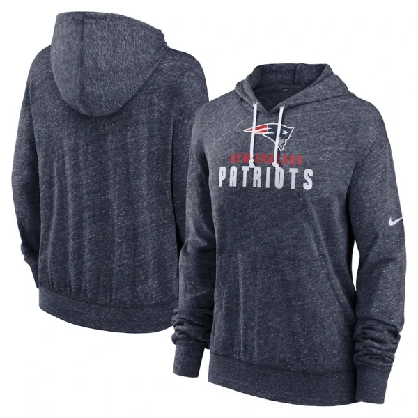 New england patriots nike womens plus size gym vintage pullover hoodie Navy