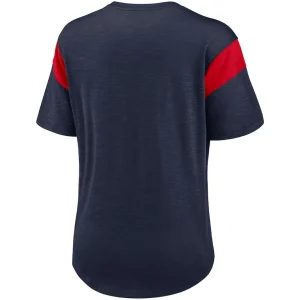 New england patriots nike womens primary logo fashion top Heather navy M