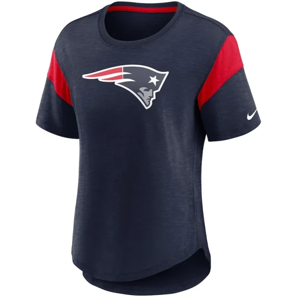 New england patriots nike womens primary logo fashion top Heather navy S