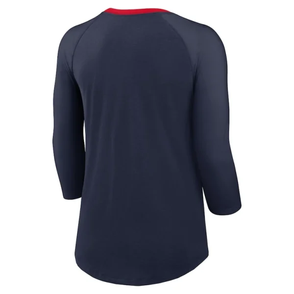New england patriots nike womens raglan 34 sleeve t shirt Navy M