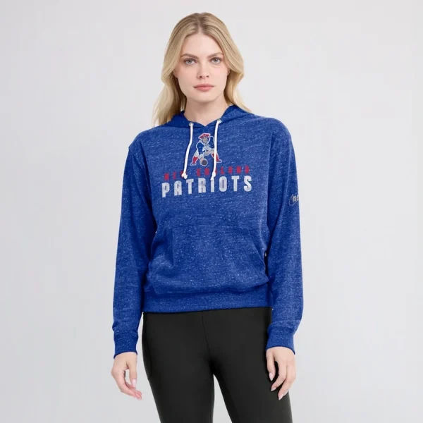 New england patriots nike womens rewind gym vintage lightweight pullover hoodie Royal L