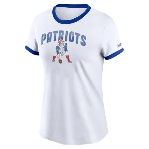 New england patriots nike womens rewind ringer t shirt White S