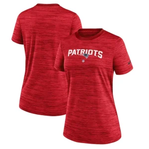 New england patriots nike womens sideline velocity performance t shirt Red