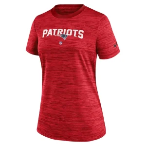 New england patriots nike womens sideline velocity performance t shirt Red S