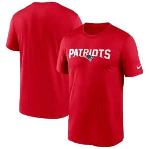 New england patriots nike wordmark legend t shirt Red