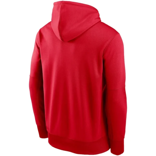 New england patriots nike wordmark performance pullover hoodie Red L