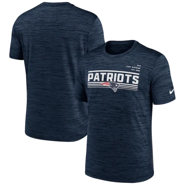 New england patriots nike yardline velocity performance t shirt Navy