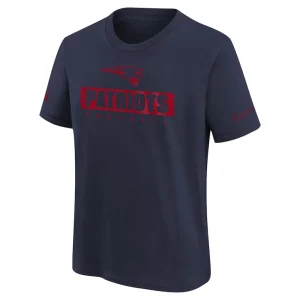 New england patriots nike youth 2024 sideline legend performance t shirt Navy Yth M