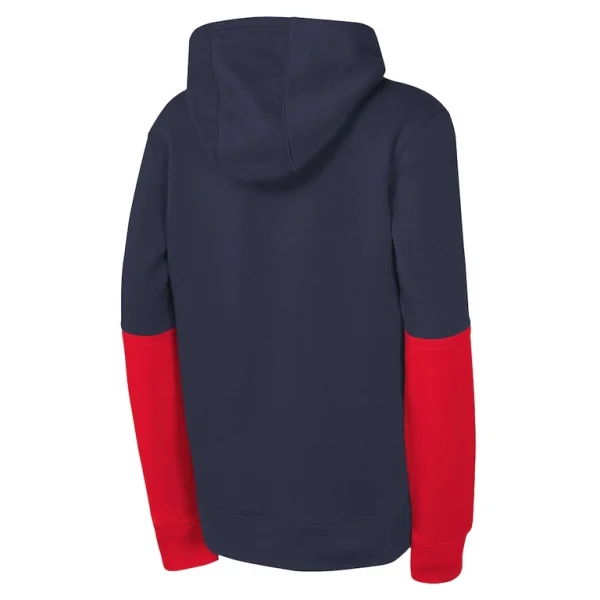 New england patriots nike youth club pullover hoodie Navy Yth L