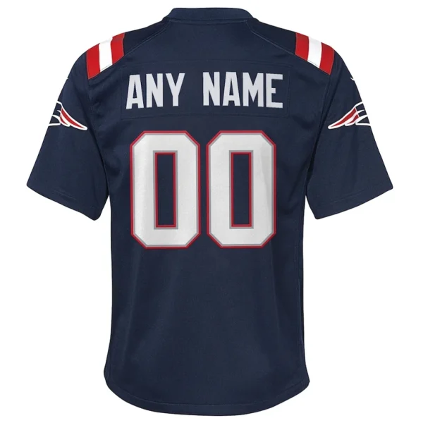 New england patriots nike youth custom game jersey Navy Yth L