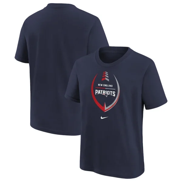 New england patriots nike youth icon football t shirt Navy