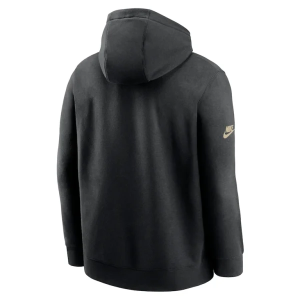 New orleans saints nike 2023 sideline club alternate tri blend pullover hoodie Black L