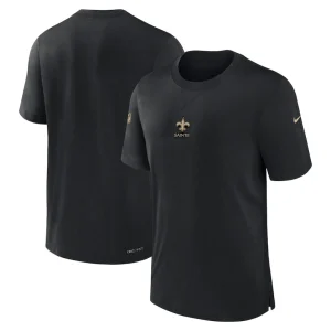 New orleans saints nike 2023 sideline performance t shirt Black