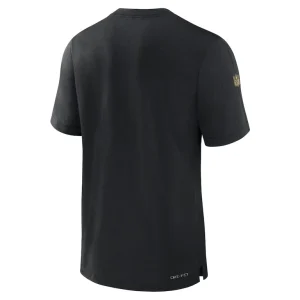 New orleans saints nike 2023 sideline performance t shirt Black L