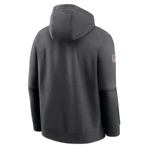 New orleans saints nike 2024 sideline club pullover hoodie anthracite Multi L