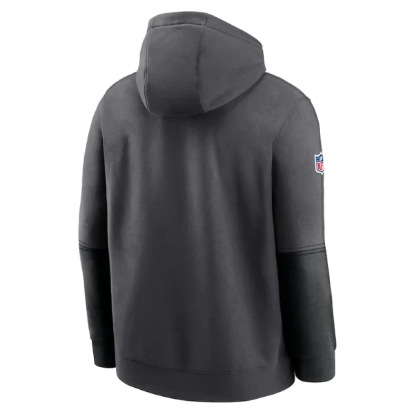 New orleans saints nike 2024 sideline club pullover hoodie anthracite Multi L