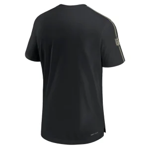 New orleans saints nike 2024 sideline coach uv performance t shirt Black L