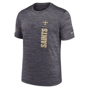 New orleans saints nike 2024 sideline velocity performance t shirt Black M