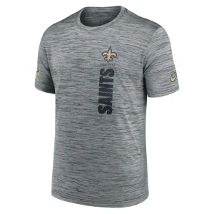 New orleans saints nike 2024 sideline velocity performance t shirt Gray M